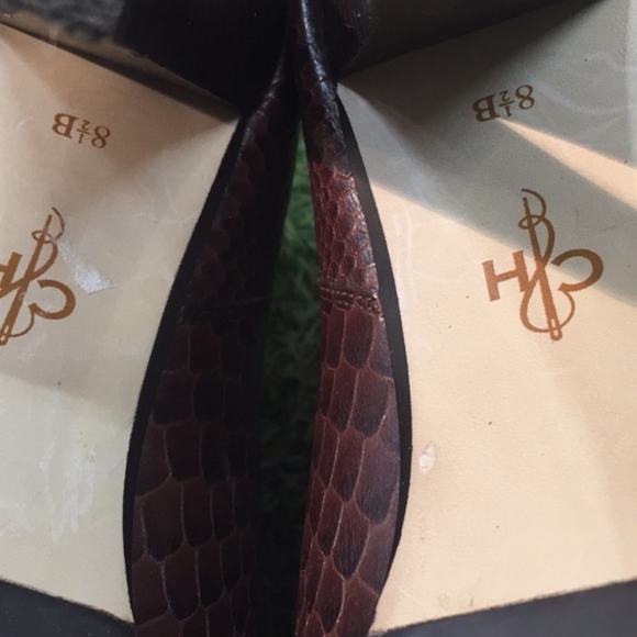 Cole Haan snake skin leather heeled boot - Picture 6 of 8